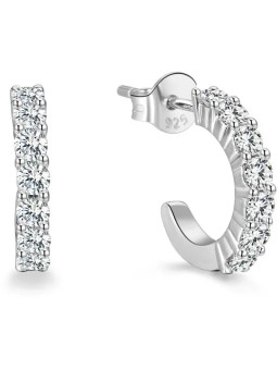 Beneto Orecchini rotondi in argento AGUP1169 donna