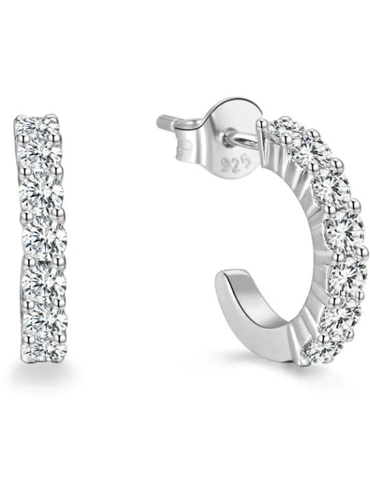 Beneto Orecchini rotondi in argento AGUP1169 donna