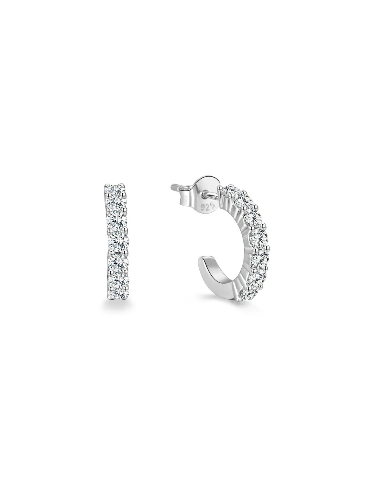 Beneto Orecchini rotondi in argento AGUP1169 donna