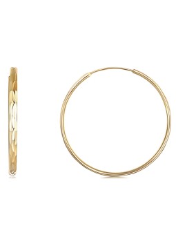 JVD Orecchini ad anello in argento placcato oro SVLE0209XD5GO - Diametro: 4 cm donna