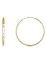JVD Orecchini ad anello in argento placcato oro SVLE0209XD5GO - Diametro: 4 cm donna