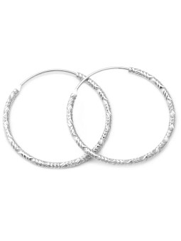 Beneto Orecchini rotondi di lusso in argento AGUC644 - Diametro: 1.6 cm donna