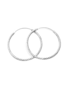 Beneto Orecchini rotondi di lusso in argento AGUC357 - Diametro: 3,5 cm donna
