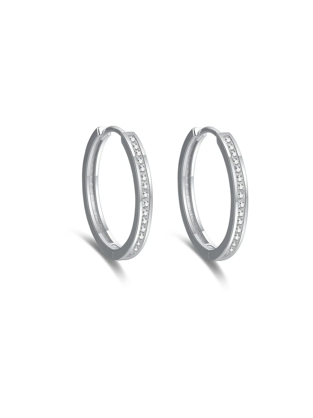 Beneto Eleganti orecchini rotondi in argento AGUC2270 - Diametro: 3 cm donna