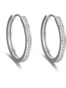 Beneto Eleganti orecchini rotondi in argento AGUC2270 - Diametro: 3 cm donna
