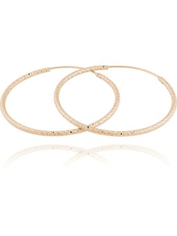 JVD Orecchini ad anello in argento placcato oro SVLE0216XD5RO - Diametro: 5 cm donna