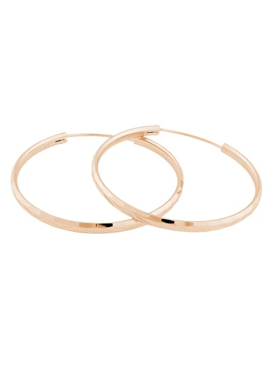 JVD Orecchini ad anello in argento placcato oro rosa SVLE0209XD5RO - Diametro: 4 cm donna