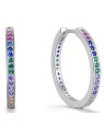 Beneto Orecchini rotondi in argento con zirconi AGUC2236 donna