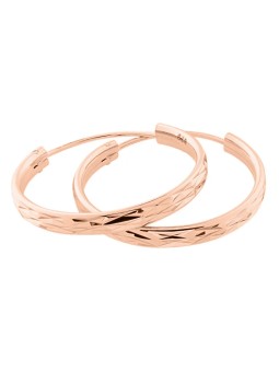 JV OrecchiniD placcati oro rosa cerchi SVLE0205XD5RO - Diametro: 5 cm donna