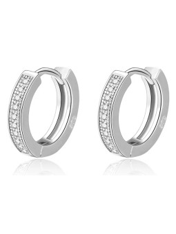Beneto Eleganti orecchini rotondi in argento AGUC2237 donna