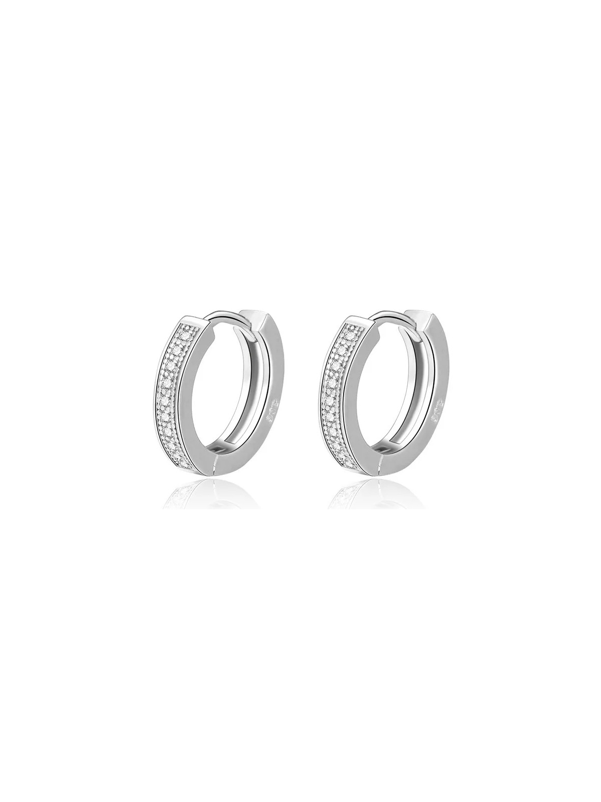 Beneto Eleganti orecchini rotondi in argento AGUC2237 donna