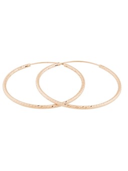 JVD Orecchini ad anello placcati oro rosa SVLE0215XD5RO - Diametro: 4 cm donna