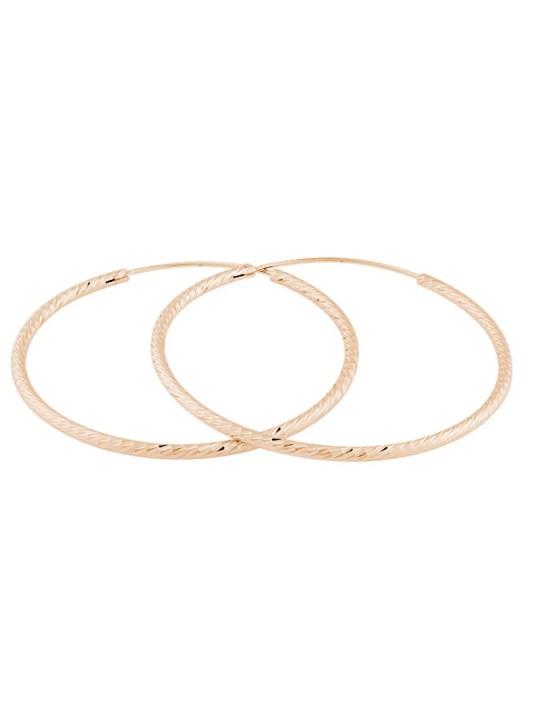 JVD Orecchini ad anello placcati oro rosa SVLE0215XD5RO - Diametro: 4 cm donna