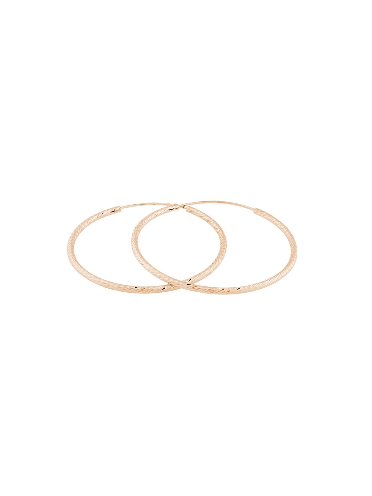 JVD Orecchini ad anello placcati oro rosa SVLE0215XD5RO - Diametro: 4 cm donna