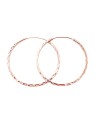 Beneto Orecchini rotondi alla moda placcati oro in argento AGUC2439 / SCS-ROSE - Diametro: 3 cm donna