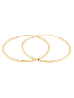 JVD Orecchini ad anello placcati oro SVLE0215XD5GO - Diametro: 4.5 cm donna