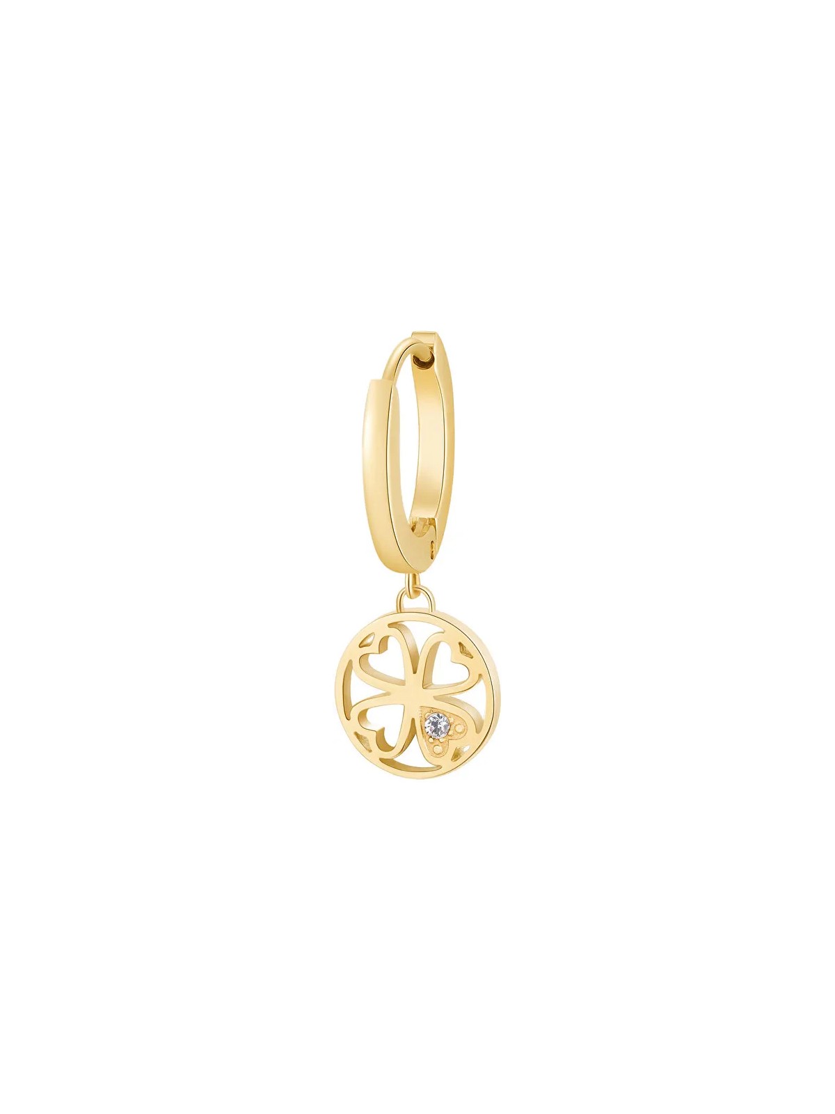 Brosway Orecchini singoli placcati in oro per il Chakra della fortuna BHKE002 donna