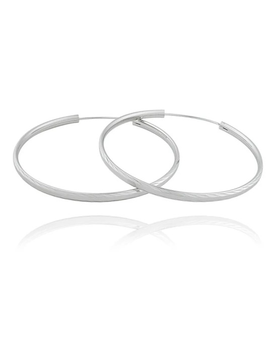 JVD Orecchini in argento a cerchio SVLE0217XD500 - Diametro: 2.5 cm donna