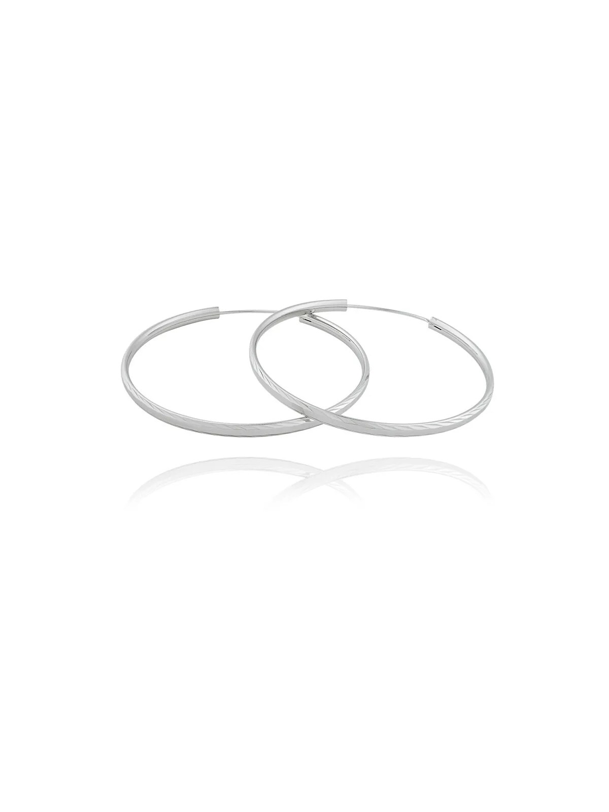 JVD Orecchini in argento a cerchio SVLE0217XD500 - Diametro: 2.5 cm donna