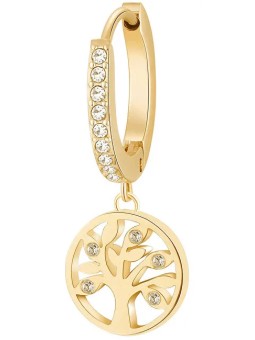 Brosway Orecchini singoli placcati in oro Albero della Vita Chakra BHKE005 donna