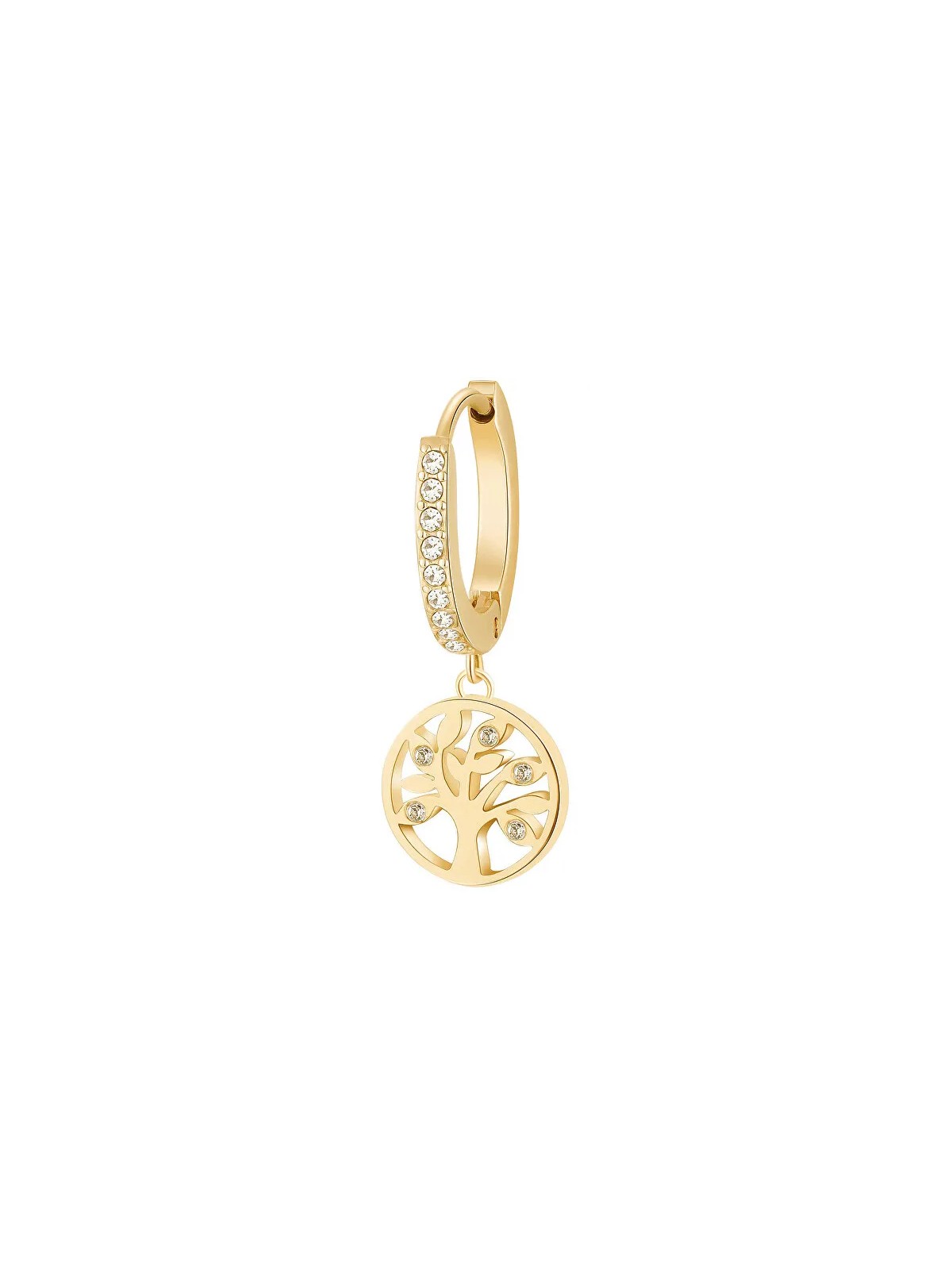 Brosway Orecchini singoli placcati in oro Albero della Vita Chakra BHKE005 donna
