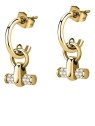 Morellato Orecchini rotondi placcati oro con pendenti Abbraccio SAUC05 donna