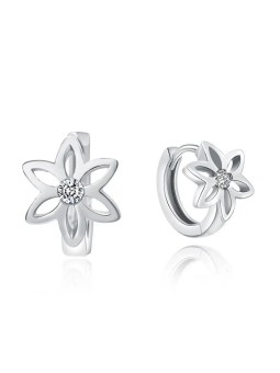 Orecchini MOISS Delicati in argento con fiori E0000140 donna