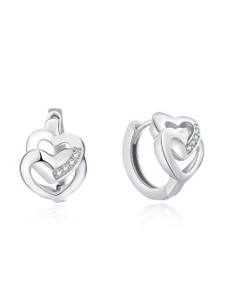 MOISS Orecchini romantici in argento con cuori E0000162 donna