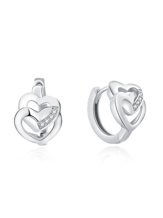 MOISS Orecchini romantici in argento con cuori E0000162 donna