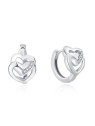 MOISS Orecchini romantici in argento con cuori E0000162 donna