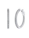 Silvego Orecchini rotondi in argento con esclusiva chiusura Milla JJJE0106 donna