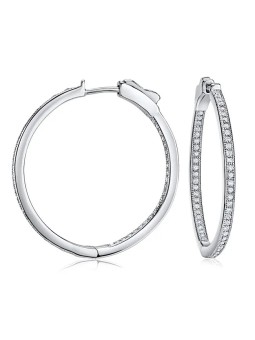 Silvego Orecchini rotondi in argento con chiusura unica Karin JJJ0107 donna