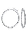 Silvego Orecchini rotondi in argento con chiusura unica Karin JJJ0107 donna