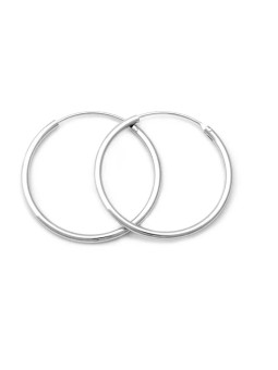 Beneto Eleganti orecchini rotondi in argento AGUC351/N - Diametro: 4 cm donna