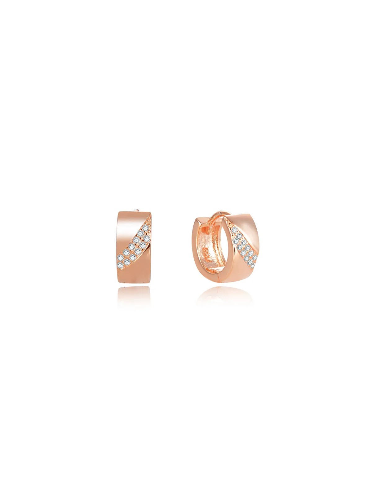 Beneto Deliziosi orecchini rotondi in bronzo AGUC2674-ROSE donna