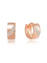 Beneto Deliziosi orecchini rotondi in bronzo AGUC2674-ROSE donna