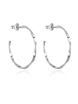 Beneto Eleganti orecchini rotondi in argento AGUP2671 donna