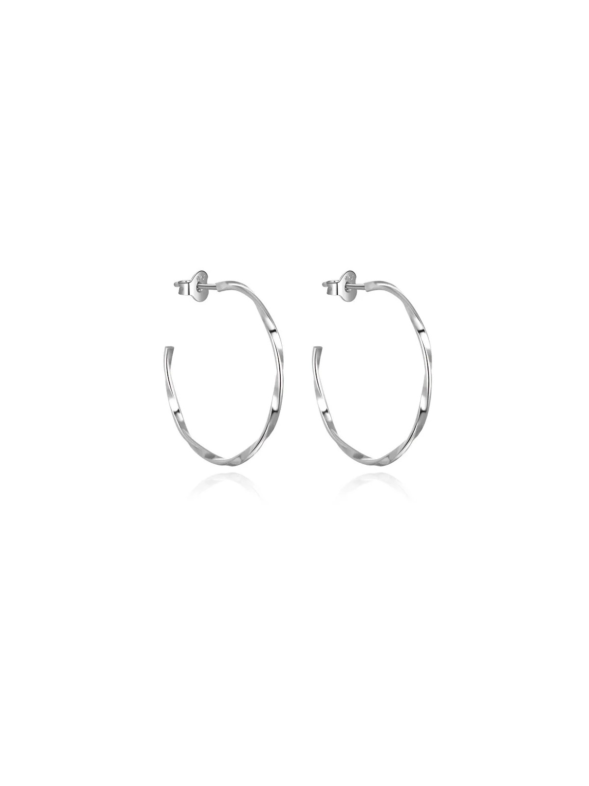 Beneto Eleganti orecchini rotondi in argento AGUP2671 donna