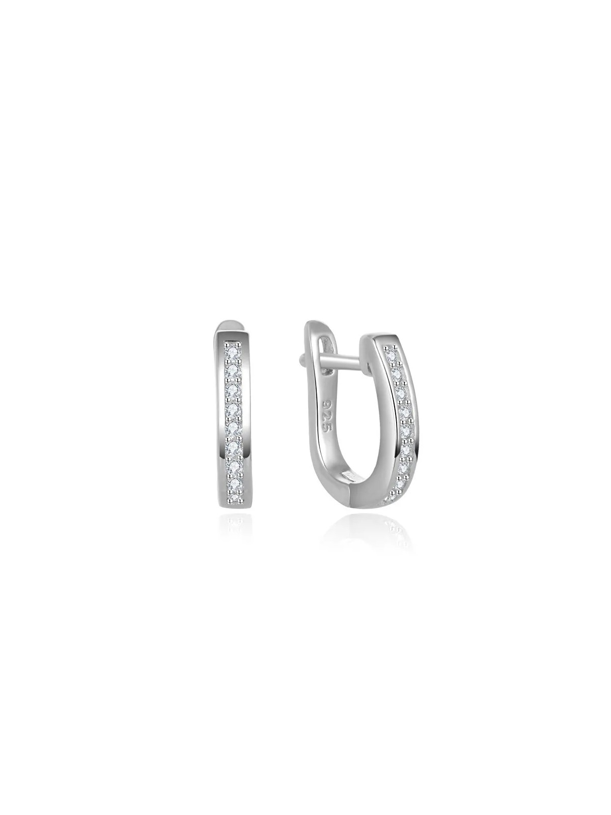 Beneto Eleganti orecchini rotondi in argento AGUC2612 donna