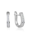 Beneto Eleganti orecchini rotondi in argento AGUC2612 donna