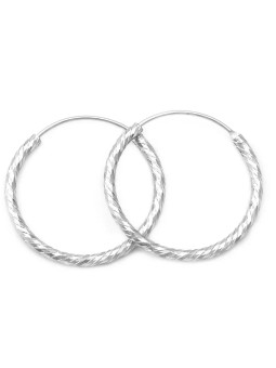 Beneto Meravigliosi orecchini rotondi in argento AGUC350 - Diametro: 4,5 cm donna