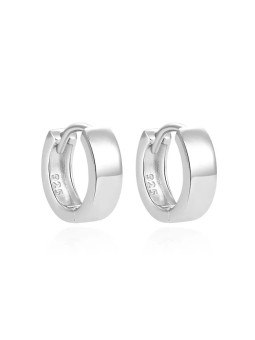 Beneto Orecchini minimalisti in argento con anelli AGUC1854 donna