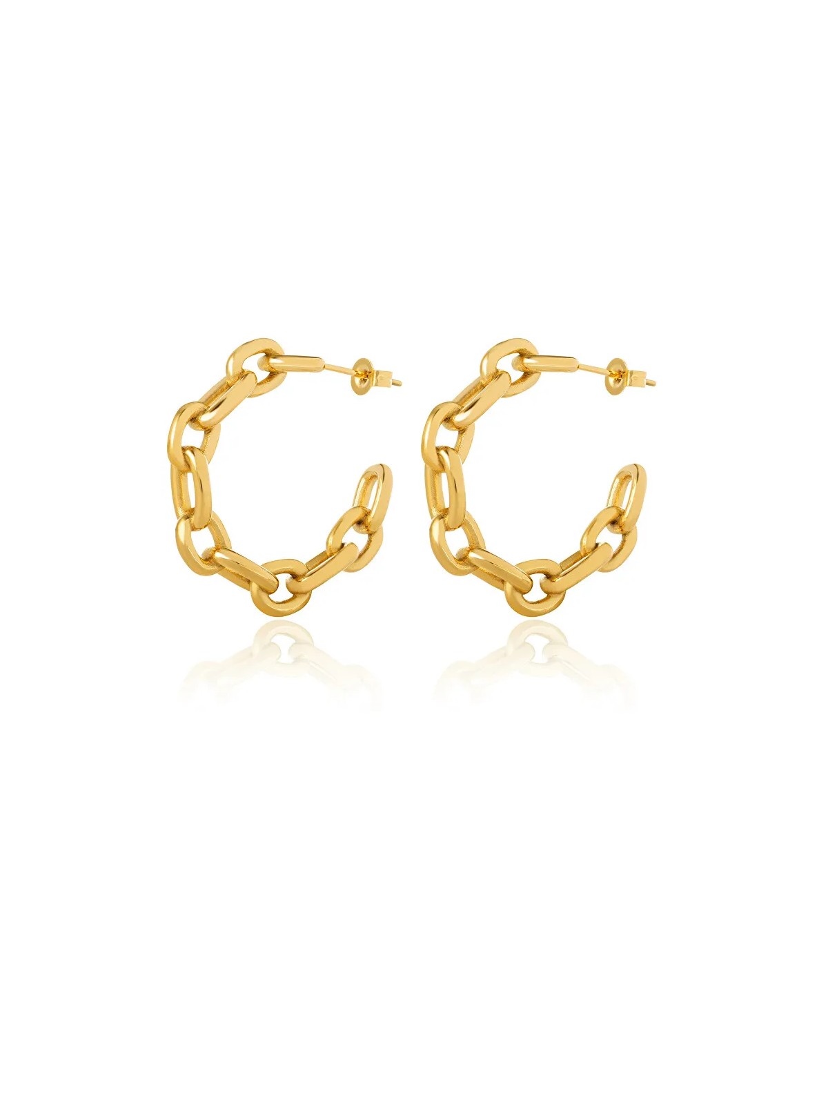 Troli Orecchini e cerchio placcati in oro alla moda donna