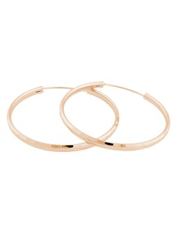 JVD Orecchini ad anello in argento placcato oro rosa SVLE0209XD5RO - Diametro: 6 cm donna