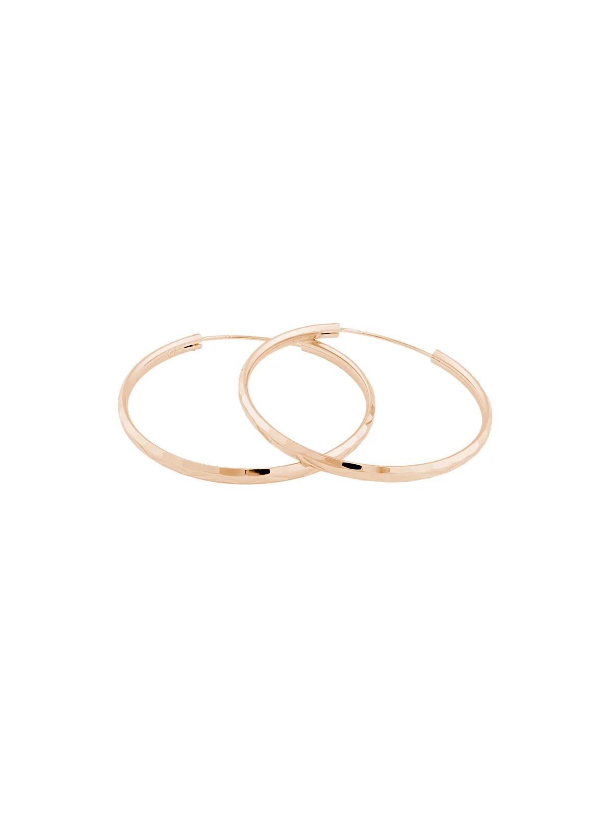 JVD Orecchini ad anello in argento placcato oro rosa SVLE0209XD5RO - Diametro: 6 cm donna