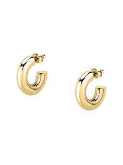 Morellato Orecchini minimalisti placcati oro e cerchio creolo SAUP12 donna