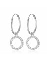 Beneto Eleganti orecchini rotondi in argento AGUC2060 donna