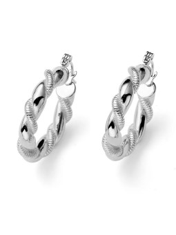 Oliver Weber Eleganti orecchini rotondi Twisty 23035 donna