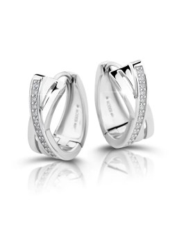 Modesi Eleganti orecchini rotondi in argento M23079 donna