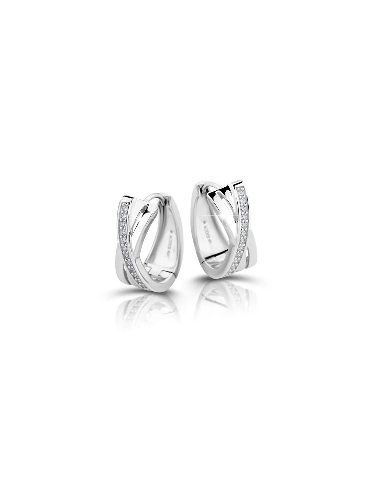 Modesi Eleganti orecchini rotondi in argento M23079 donna